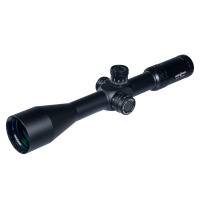 COBRA FANGS             SFP 5-25X50E Riflescope with Red Green Glass Etched Reticle and Locking Turrets