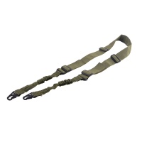 Rifle Adjustable Multi Mission Tactical Two Point Bungee Sling with Quick-release Metal Hook