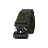 Tactical Cobra Buckle Riggers Belt Assault Gear Duty Military Soldier Combat Patrol with QR Aluminum Buckle Green