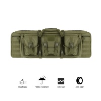 Tactical Military 42" Double Rifle Case Green