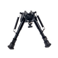 6-9" Tactical Rifle Bipod Adjustable Spring Return with Picatinny and Swivel Stud Mount