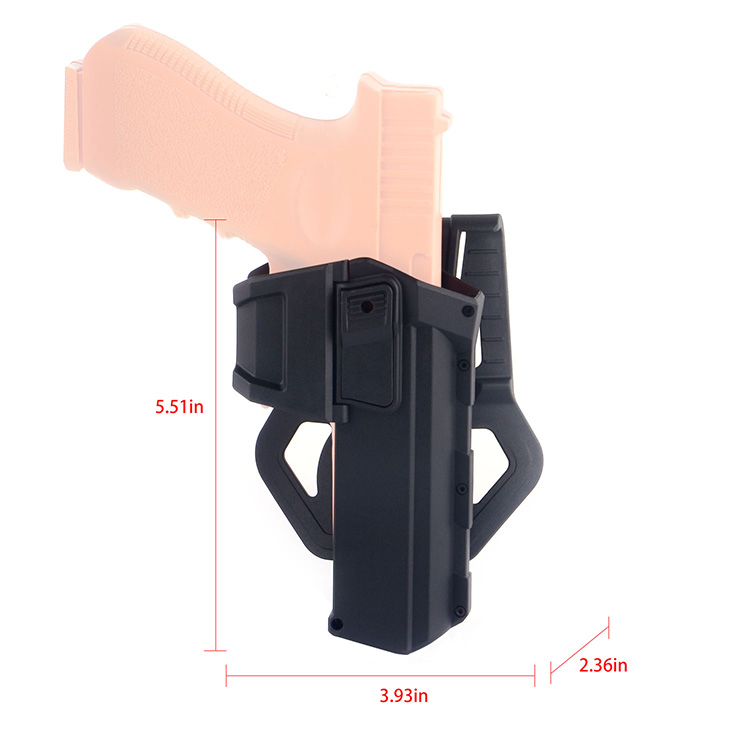 Thumb Release Paddle Holster for Pistol Glock G17 G19
