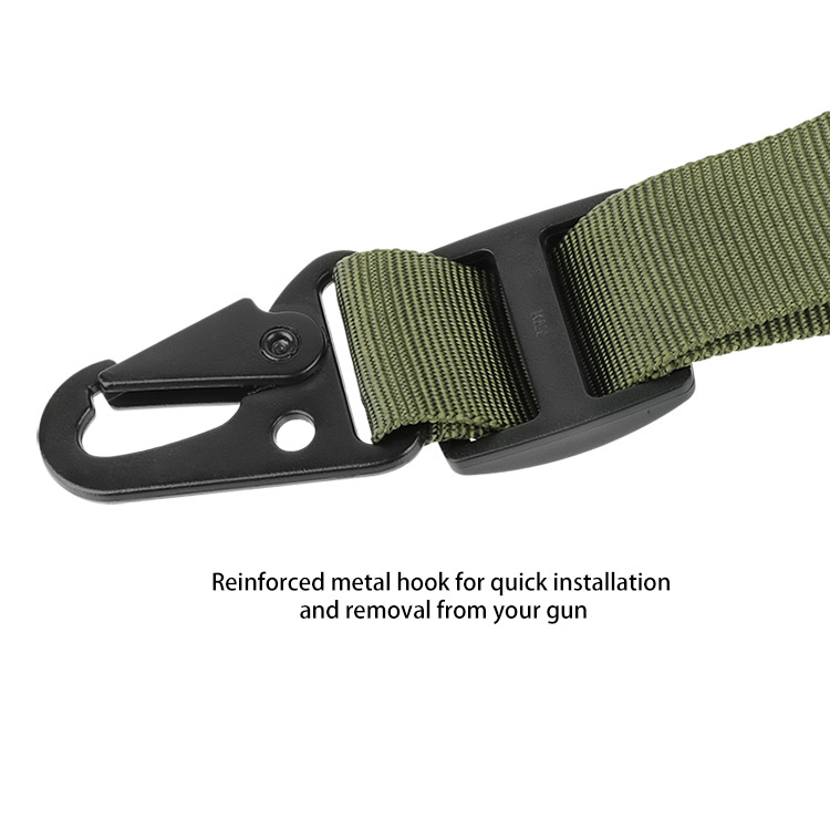 Tactical Two Point Bungee Sling with Quick Rlesease Hook DE