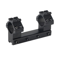 25.4mm One Piece High Profile Dovetail Base Rings with Top Picatinny Rails