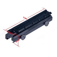 6 Slots Flat Top See-Thru Riser Mount for AR-15 M16 Rifle