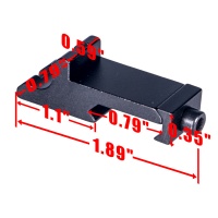 1-Slot 45 Degree Angle Offset Picatinny Rail Mount