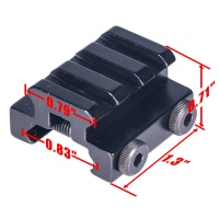 1/2 In Mini Riser Mount 3 Slots
