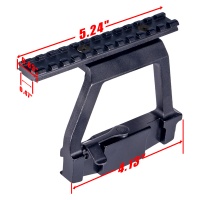 Aluminum Quick Detach AK Side Mounting Optics Rail