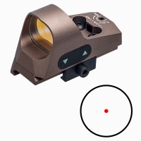 ANS Tactical 1x25 Mini Reflex Sight 3 MOA Red Dot Reticle with QD Riser Mount