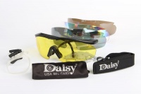 Daisy C2 Military Goggles Polarized 4 Lens Kit Outdoor Sports Motorcycling Glasses War Game Army Sunglasses