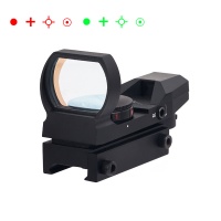 1x22x33 Reflex Sight Red Green Illuminated 4 Reticles Rail Mounted Black
