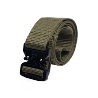 Tactical Belt Military Waistband with Metal Quick-release Cobra Buckle XL Green