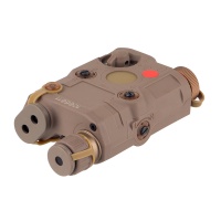 New PEQ-15 Red Laser White LED Flashlight with IR Laser TAN