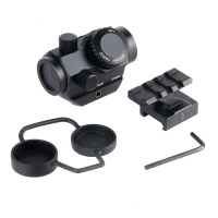 1X22 3MOA Red Green Dot Sight w/ 1" Riser Mount