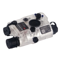 Transparent Appearance PEQ15 LA-5 UHP Red Laser IR Laser LED Tactical Flashlight