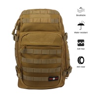 COBRA FANGS 40L Military Tactical Assault Backpack Outdoor Survival Rucksack MOLLE with USB Charging and Water Bladder Hole