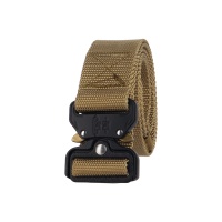 Tactical Cobra Buckle Riggers Belt Duty Military Soldier Combat Patrol Waistband with QR Aluminum Buckle DE