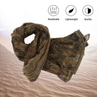 Tactical Neck Scarf Mesh Sniper Veil Head Wrap Jungle Digital Camo