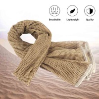 Tactical Military Neck Scarf Mesh Sniper Veil Head Wrap Desert