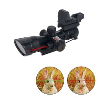 2.5-10x40 Rifle Scope w/ Laser and 4 Reticle Reflex Sight