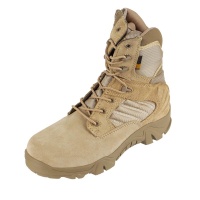Tactical Boots Zip Leather Duty Military Combat Boots