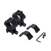 Medium Picatinny Rings with Accessory Rail Top