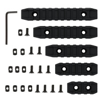 Polymer Picatinny Rail Section for M-LOK 5 Lengths 3, 5, 7, 9 Slot