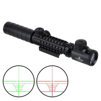 3-9x32EG Red and Green Illuminated Rifle Mirro with Tri-Picatinny Rails