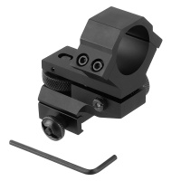 25.4mm Windage and Elevation Adjustable Light Mount Torch Scope Mount