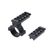 25.4mm Barrel Mount Ring with Interchangable Rail