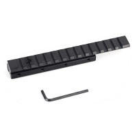 Dovetail to Picatinny Adapter Mount 11mm to 20mm Converter 14-Slot