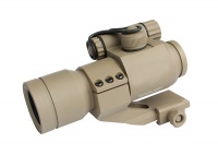 Hunting Riflescopes 1X32mm M2 Sighting Telescope Laser Gun Sight with Reflex Red /Green Dot Scope for Picatinny Rail  TAN