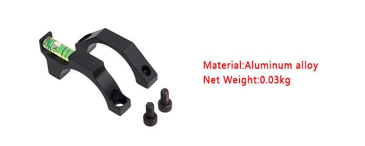 Anti Cant Bubble Level Ring Mount for 30mm Scope