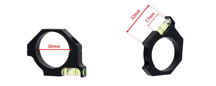 Anti Cant Bubble Level Ring Mount for 30mm Scope