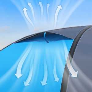 Inflatable Air Tent 4 Person for Family Camping Party Resort Beach