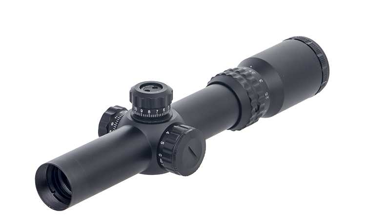 1-4X24 Riflescope Red Green Mil-Dot Reticle