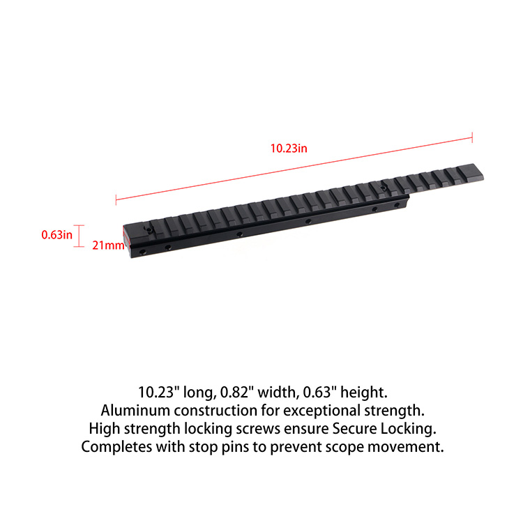 24 Slots 11mm Dovetail to 20mm Picatinny Mount Adapter