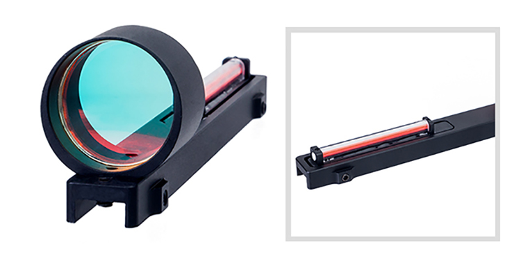 1x25 Shotgun Fiber Red Sight Circle Dot