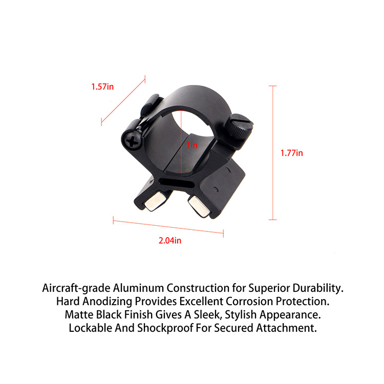 Magnetic Universal Barrel Mount for 1" Flashlight