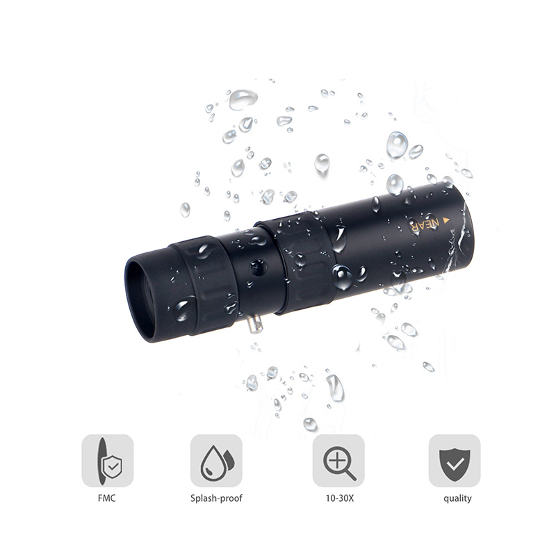 Pocket 10-30x25 High Power Monocular Waterproof 