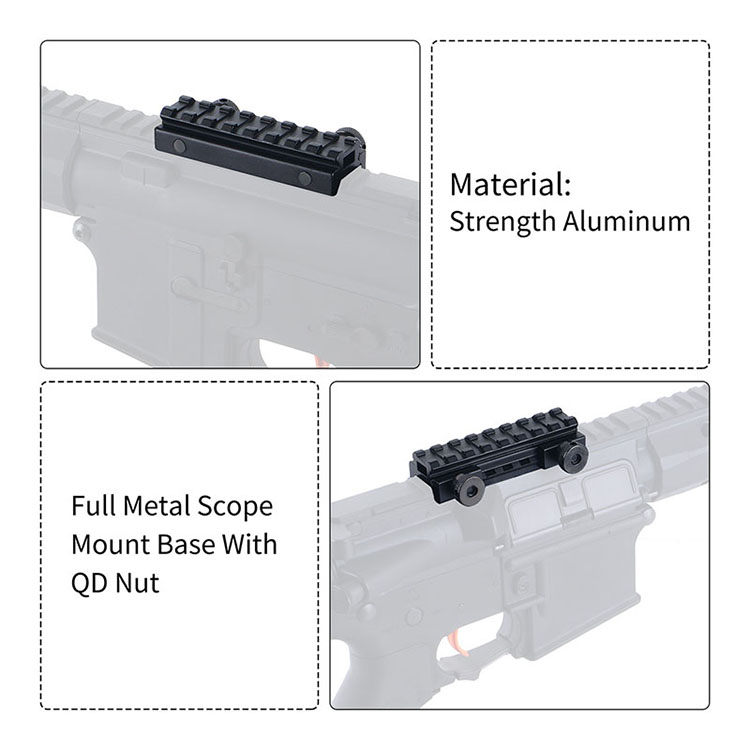 Low Profile Riser Scope Mount 0.5" 8 Slots