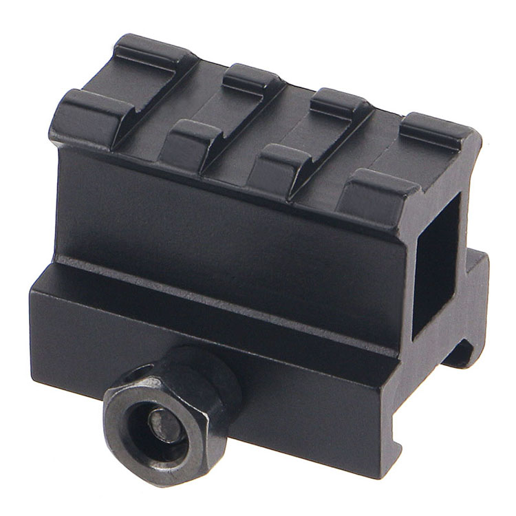 1" Riser See Through 3 Slot Picatinny Mount