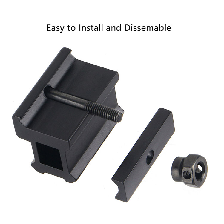 Best Quality 1" Riser See Through 3 Slot Picatinny Mount