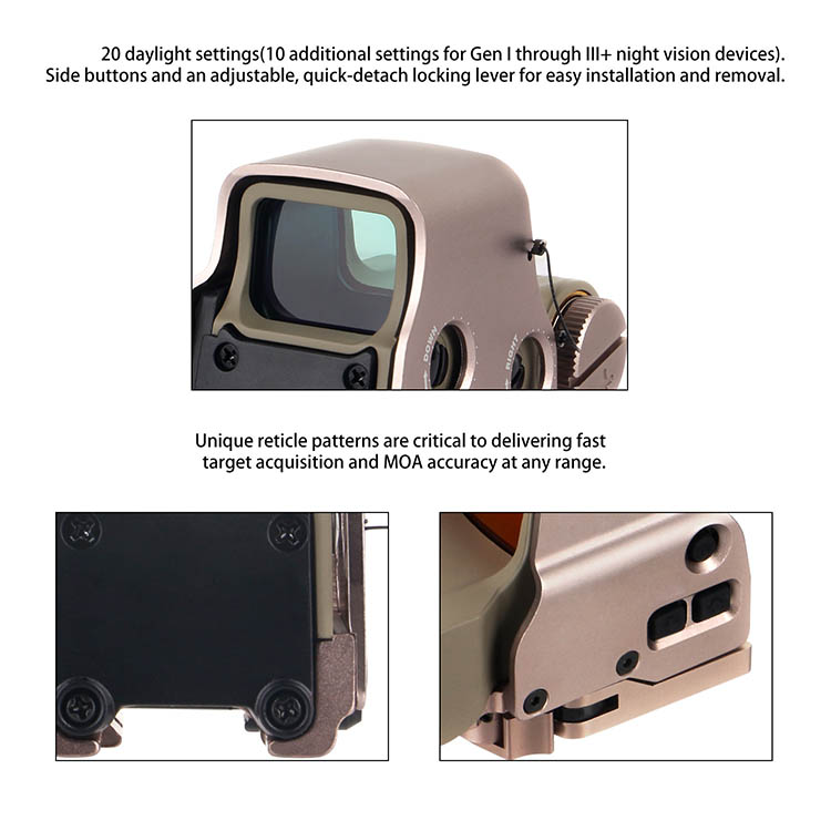 EXPS Holographic Sight with G43 Magnifier Combo
