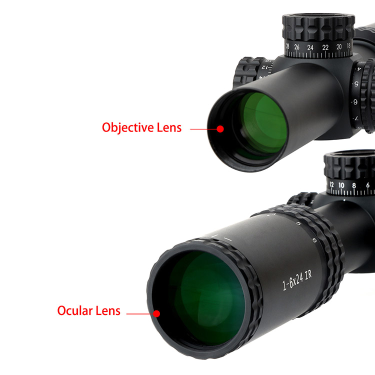 1-6X24 IR Riflescope with Mrad Milling Reticle