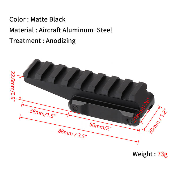 Best Rated Tactical Fast Optic Riser Mount