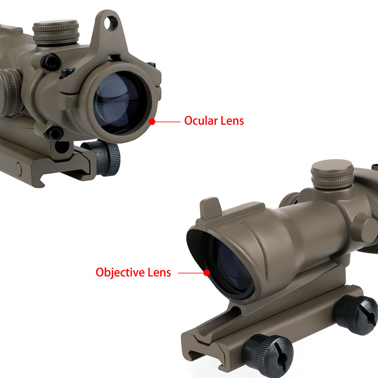 High Quality 4X 32 Compact Rifle Scope DE