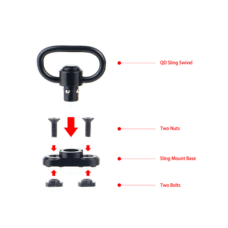 M-LOK QD Sling Swivel Mounts 2 Piece