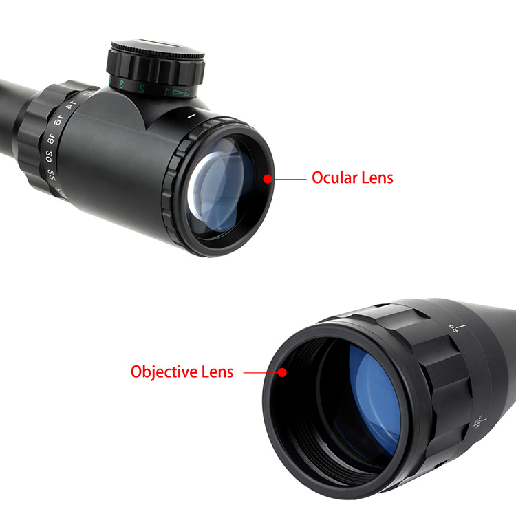 6-24X50 Riflescope with Picatinny Rings and Sunshade