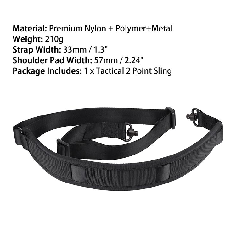 Tactical 2 Point Sling wth QD Sling Swivel